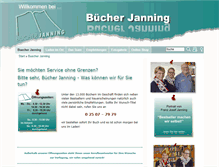 Tablet Screenshot of buecher-janning.de